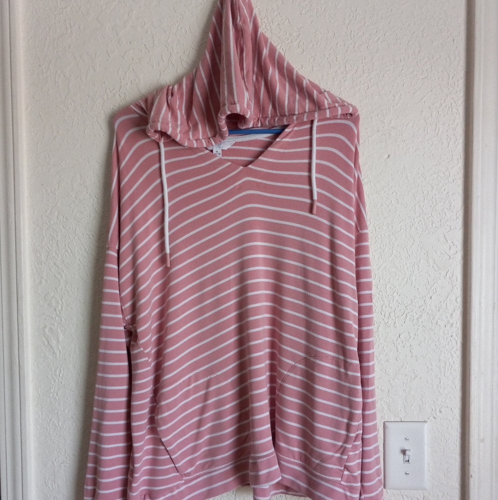 Time and Tru Oversized Hooded Shirt